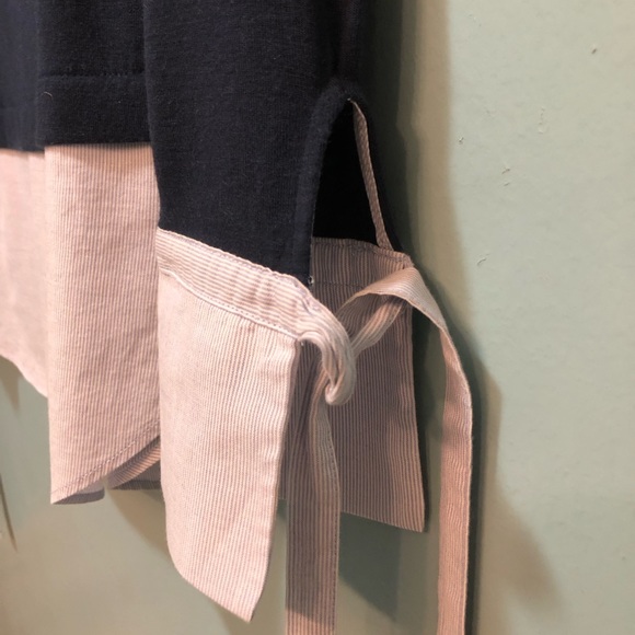 Loft Pin Striped Layered Look Shirt - Picture 5 of 15